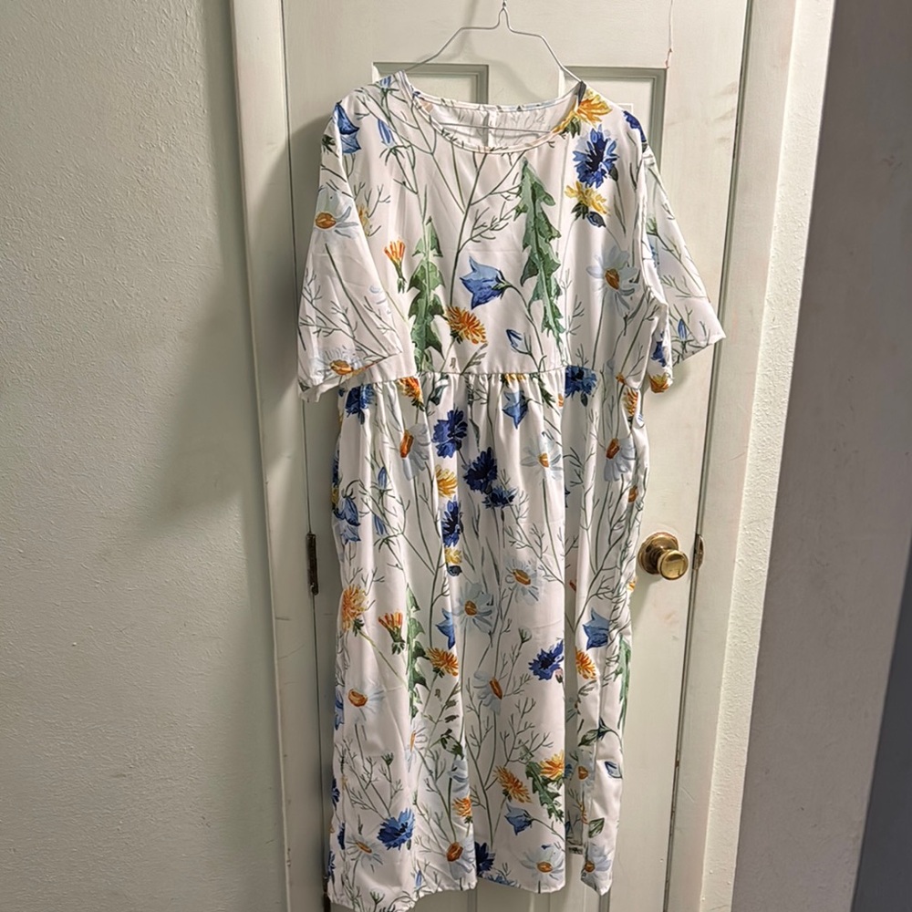 Floral Print Midi Dress